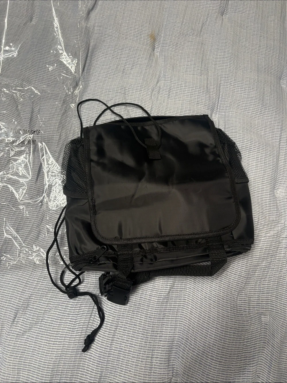Men's Black Messenger Bag - Versatile Everyday Shoulder Organizer